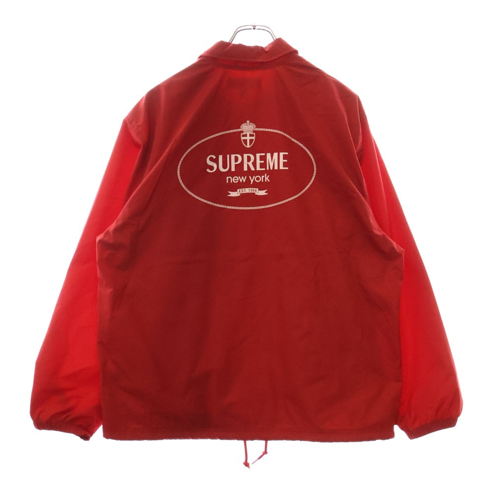 SUPREME(シュプリーム) 24AW Crest Coaches Jacket クラウンロゴクレストコーチジャケット レッド