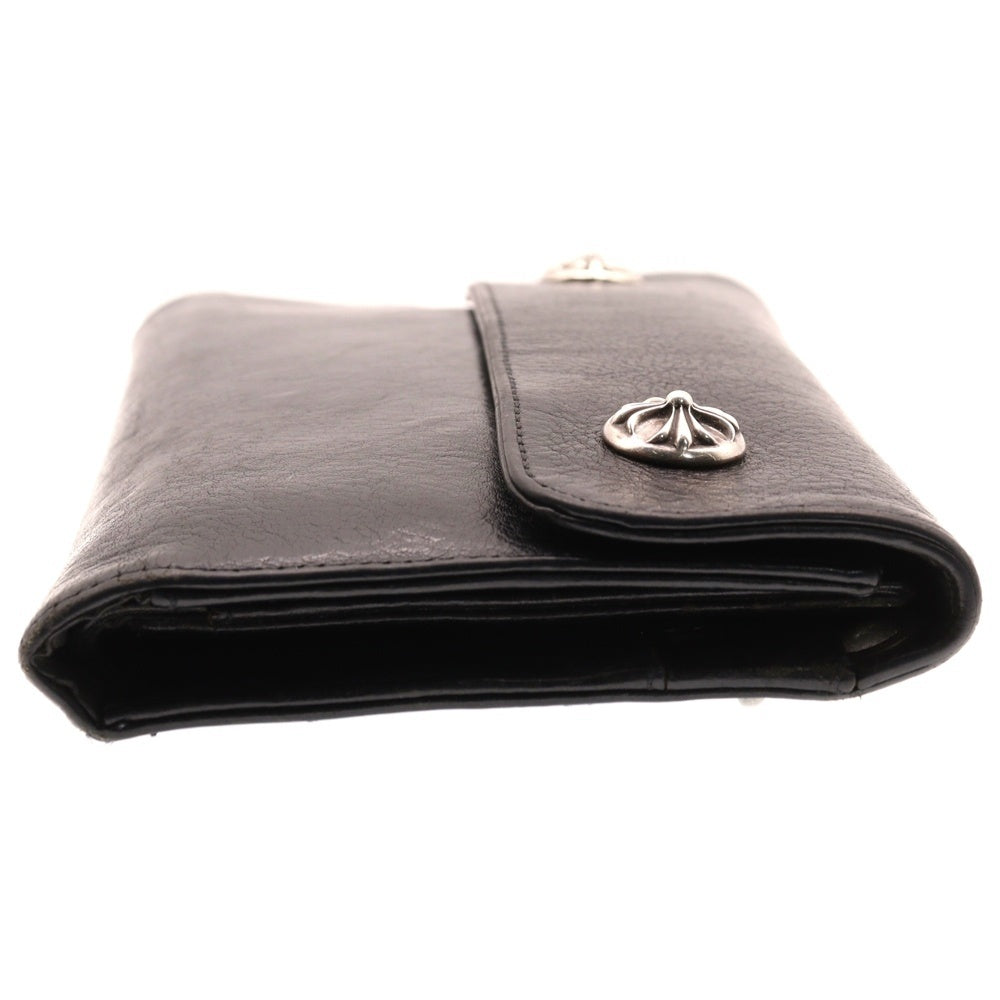 CHROME HEARTS(クロムハーツ) WAVE ウェーブ レザーウォレット 財布 ブラック BCA374