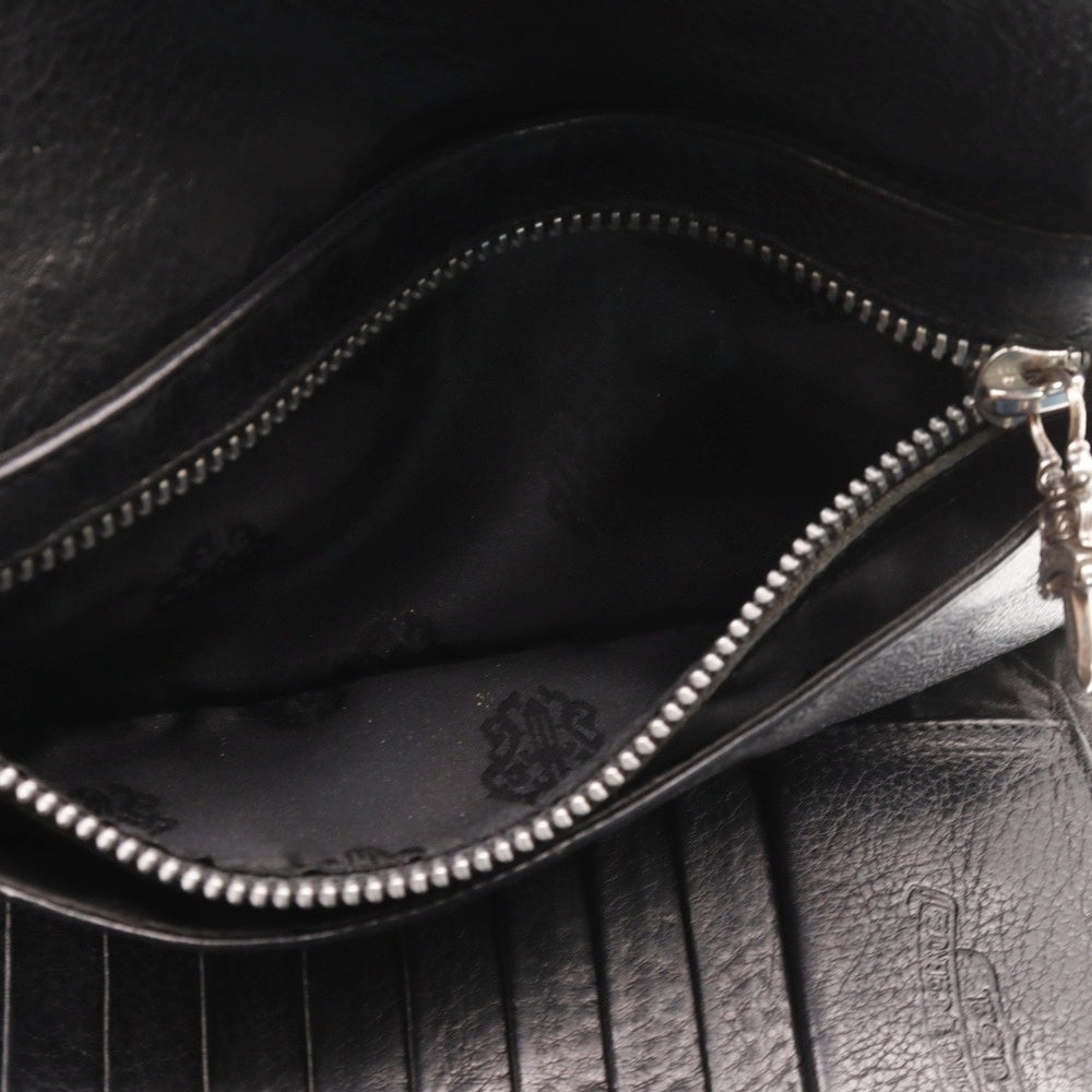 CHROME HEARTS(クロムハーツ) WAVE ウェーブ レザーウォレット 財布 ブラック BCA374
