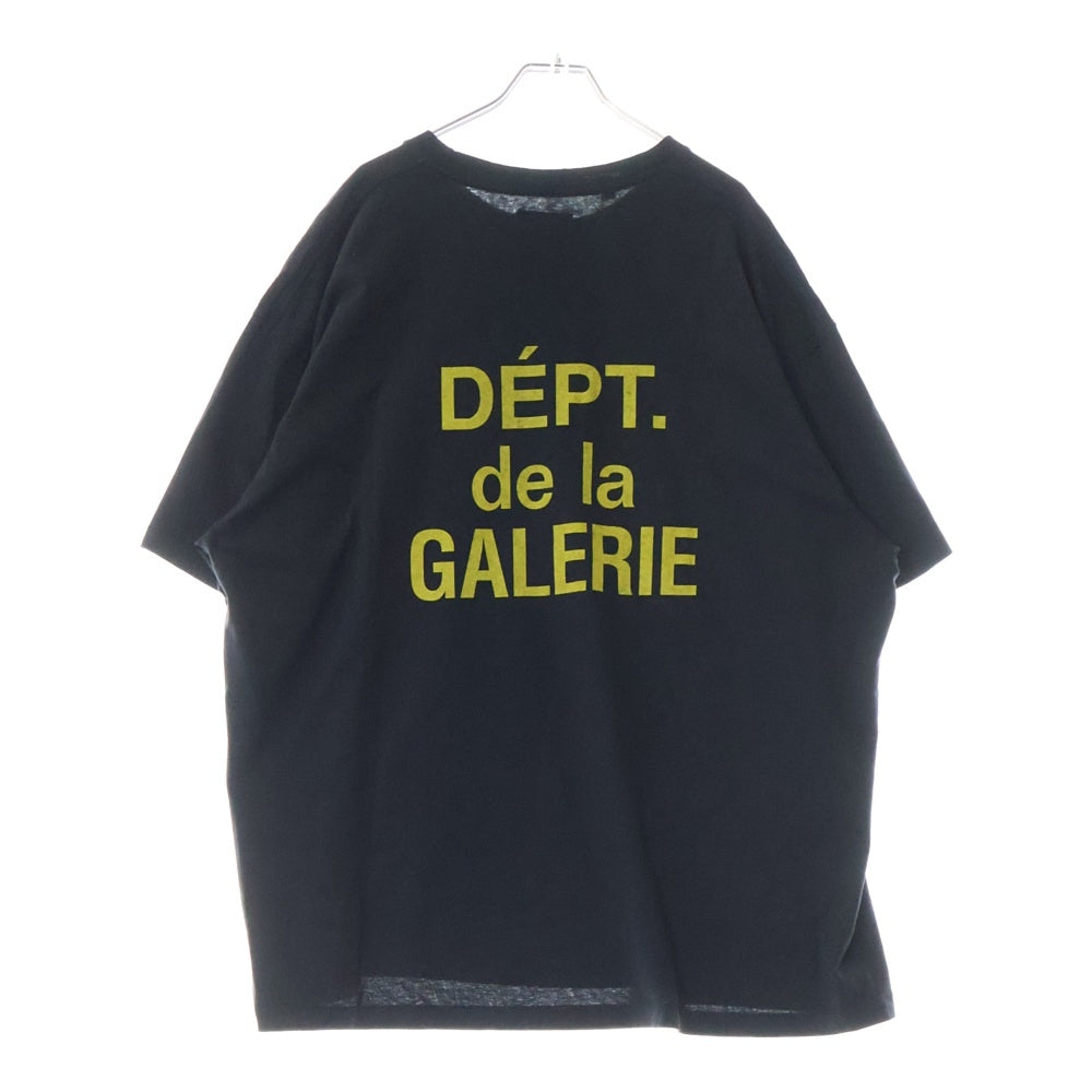 GALLERY DEPT.(ギャラリーデプト) DEPT de la GALERIE Classic Tee 両面ロゴプリント クルーネック半袖Tシャツカットソー ブラック