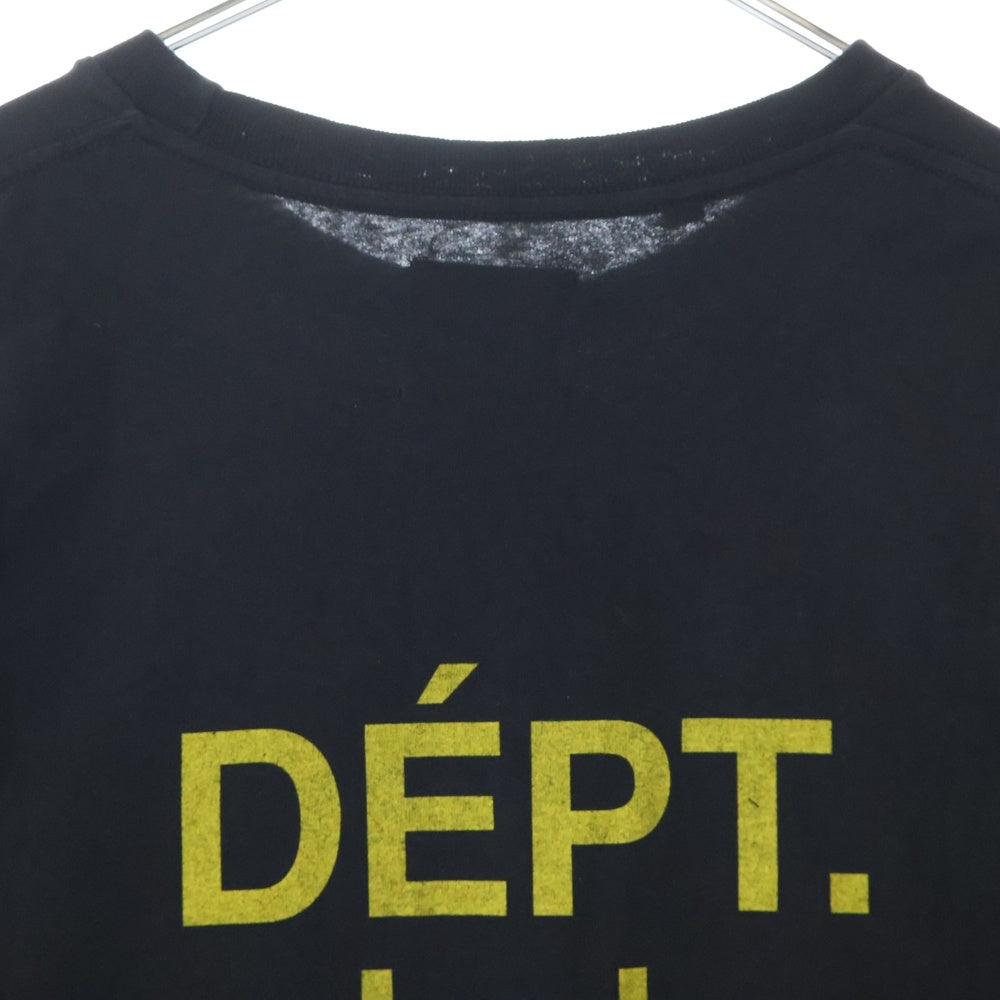 GALLERY DEPT.(ギャラリーデプト) DEPT de la GALERIE Classic Tee 両面ロゴプリント クルーネック半袖Tシャツカットソー ブラック
