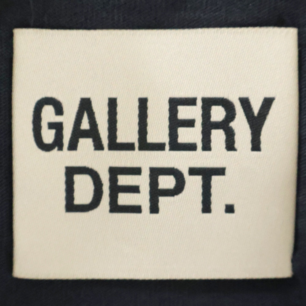 GALLERY DEPT.(ギャラリーデプト) DEPT de la GALERIE Classic Tee 両面ロゴプリント クルーネック半袖Tシャツカットソー ブラック