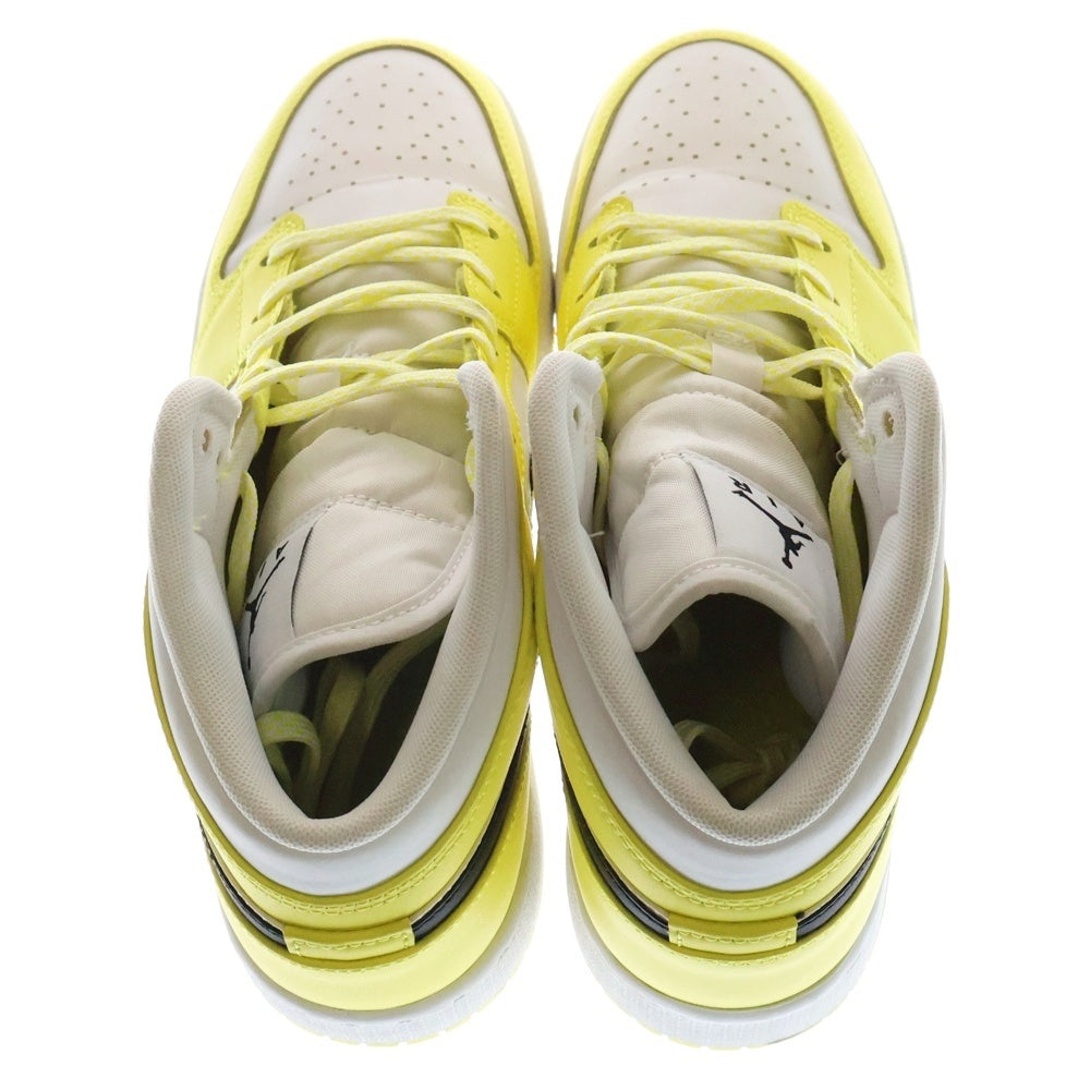 NIKE(ナイキ) GS Air Jordan 1 GS エアジョーダン1 ミッドカットスニーカー キッズ イエロー US5.5Y/24cm AV5174-700