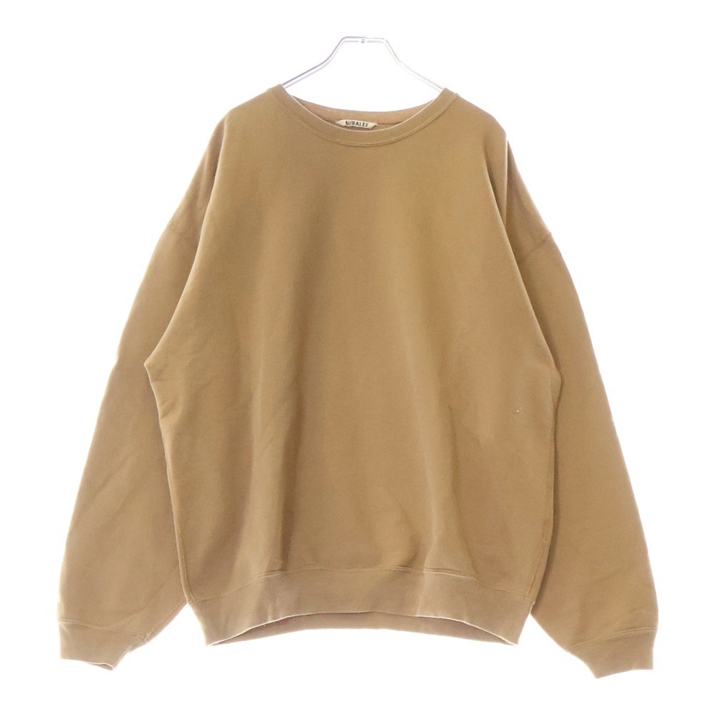 AURALEE(オーラリー) SUPER SOFT HEAVY SWEAT ヘビースウェットトレーナー ブラウン A8AP01GU