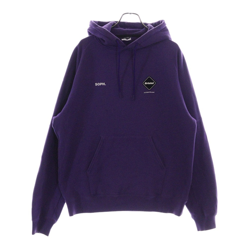 F.C.R.B./F.C.Real Bristol/FCRB(エフシーアールビー/エフシーレアルブリストル) フロントロゴワッペン バック刺繍ロゴ プルオーバーパーカー パープル FCRB-232081