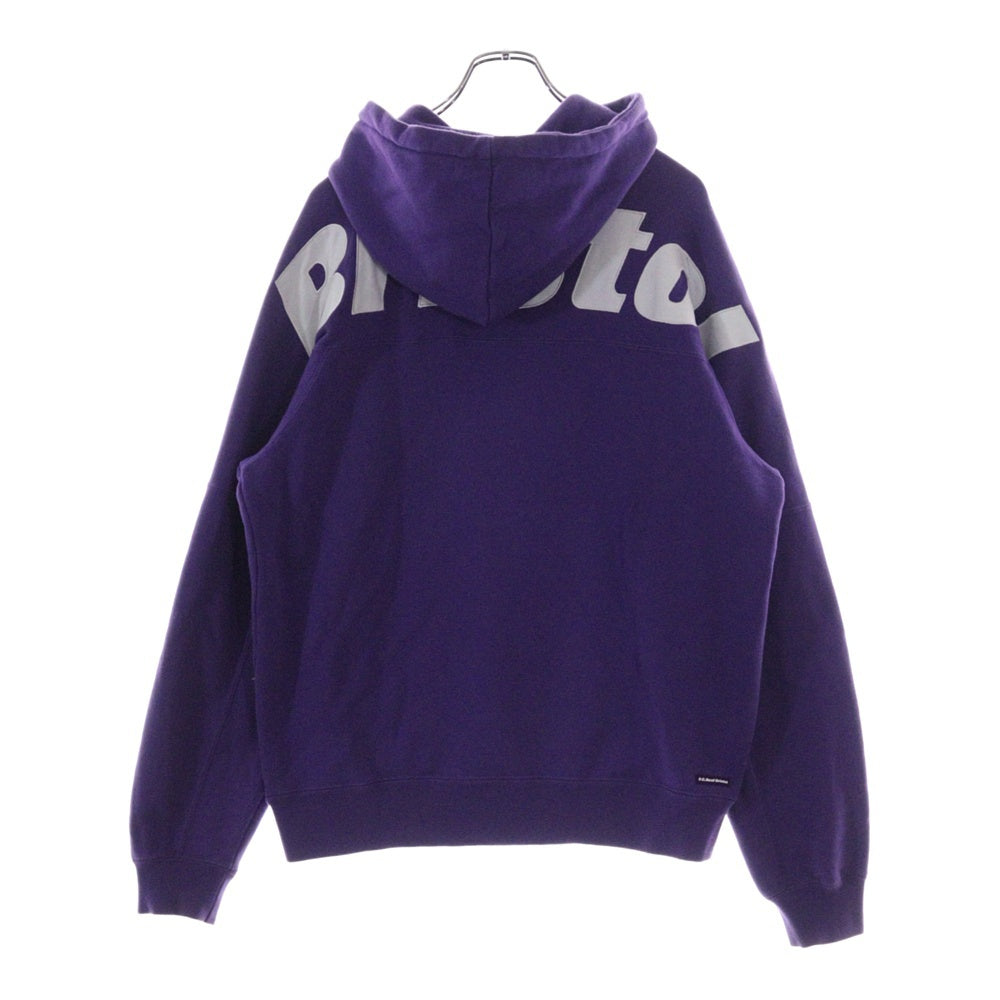 F.C.R.B./F.C.Real Bristol/FCRB(エフシーアールビー/エフシーレアルブリストル) フロントロゴワッペン バック刺繍ロゴ プルオーバーパーカー パープル FCRB-232081