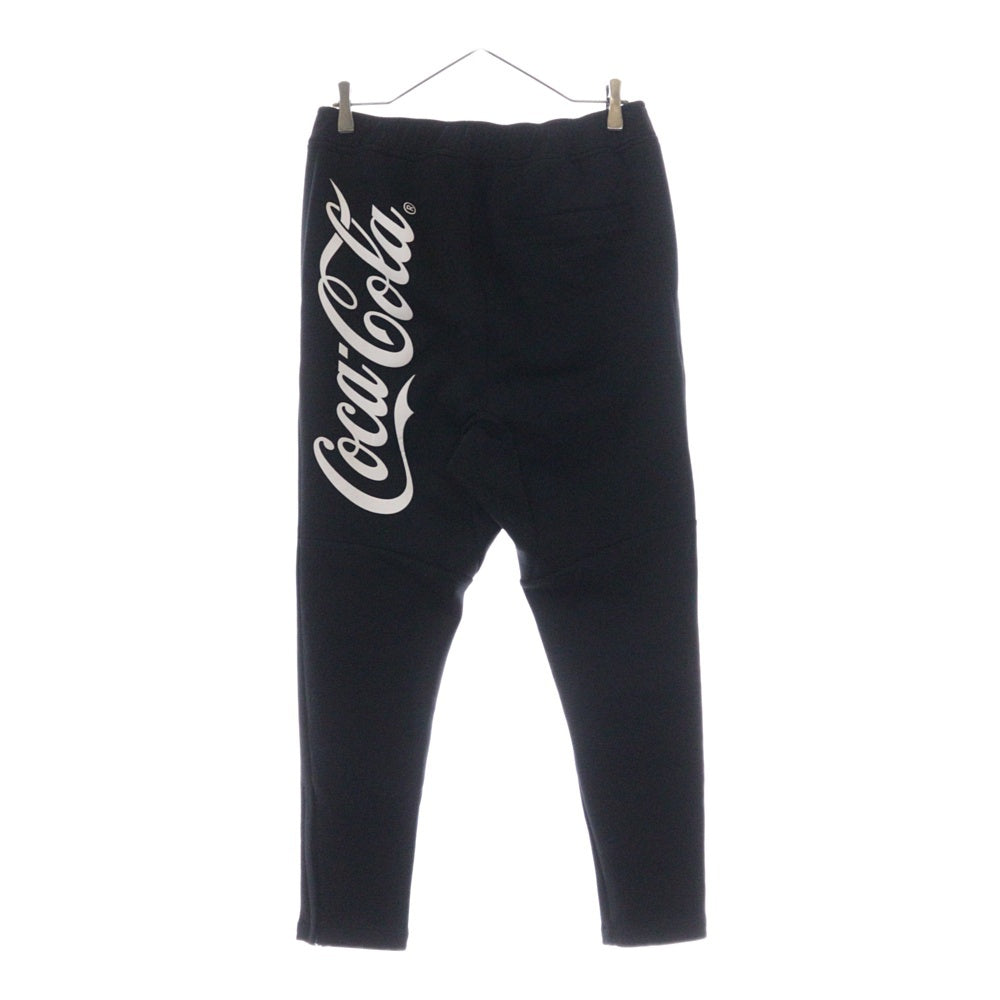 F.C.R.B./F.C.Real Bristol/FCRB(エフシーアールビー/エフシーレアルブリストル) 20SS COCA-COLA PDK PANTS ロゴプリントスウェットパンツ ブラック FCRB-200013