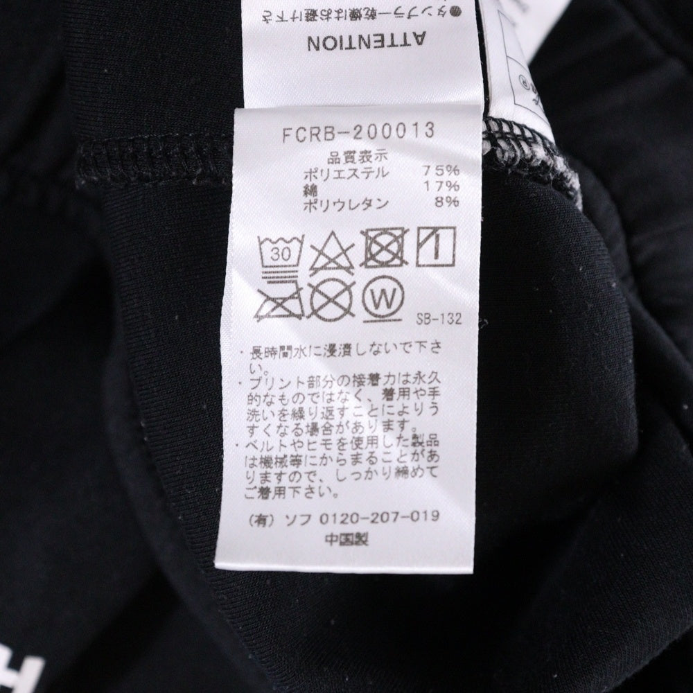 F.C.R.B./F.C.Real Bristol/FCRB(エフシーアールビー/エフシーレアルブリストル) 20SS COCA-COLA PDK PANTS ロゴプリントスウェットパンツ ブラック FCRB-200013