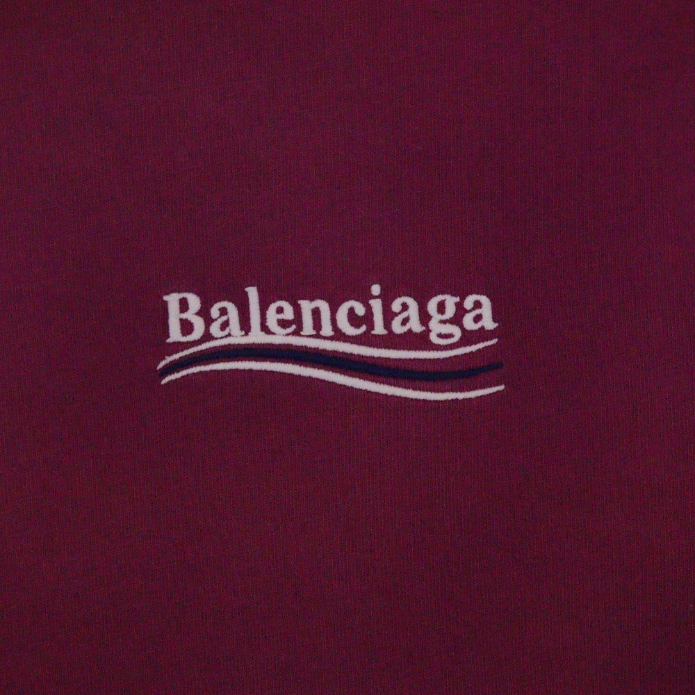 BALENCIAGA(バレンシアガ) 21AW レースデザイン キャンペーンロゴ半袖Tシャツ ワンピース レディース ピンク 671398 TKVJ1