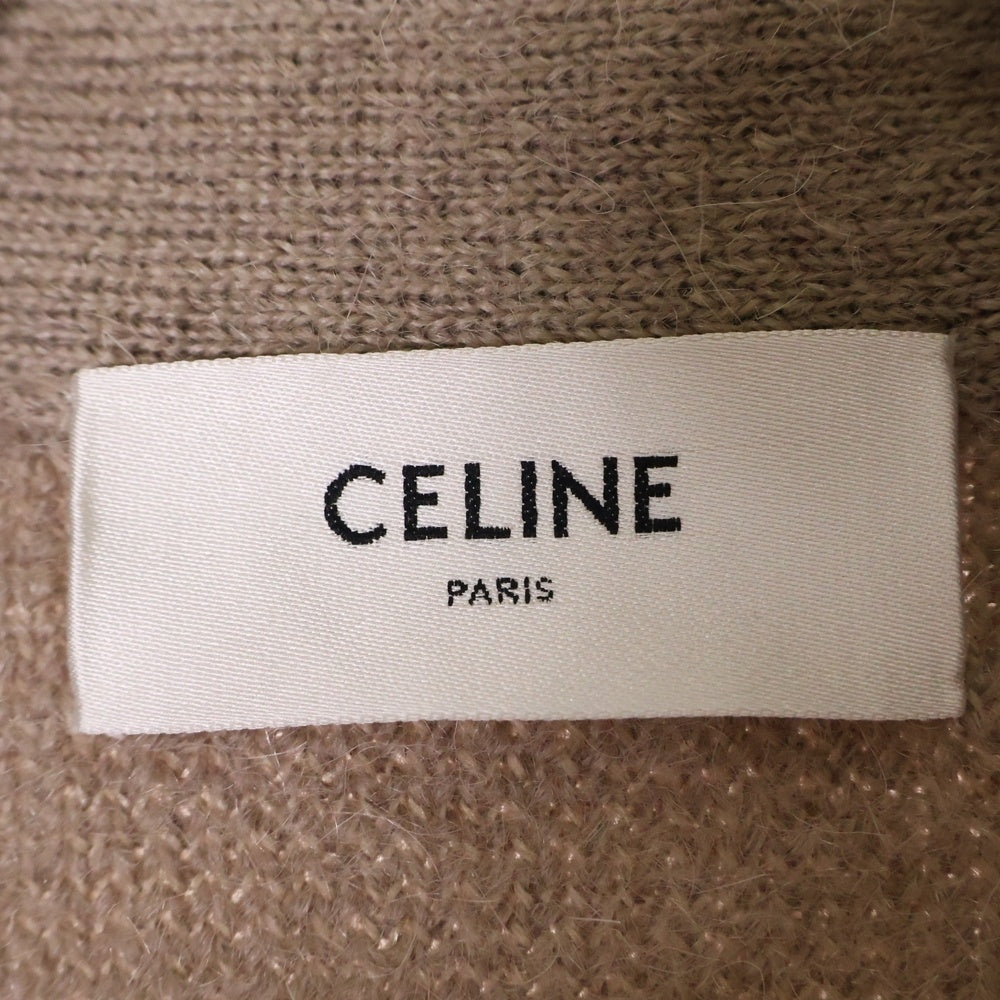 CELINE(セリーヌ) 24SS CARDIGAN JACKET IN BRUSHED MOHAIR ブラッシュドモヘア カーディガン ベージュ レディース 2AD0E440U.18TP