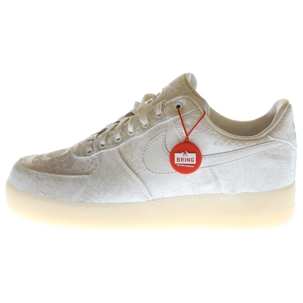 NIKE(ナイキ) ×CLOT Air Force 1 Low Premium Silk ×クロット エアフォース1 プレミアム シルク ローカットスニーカー ホワイト US11/29cm AO9286-100
