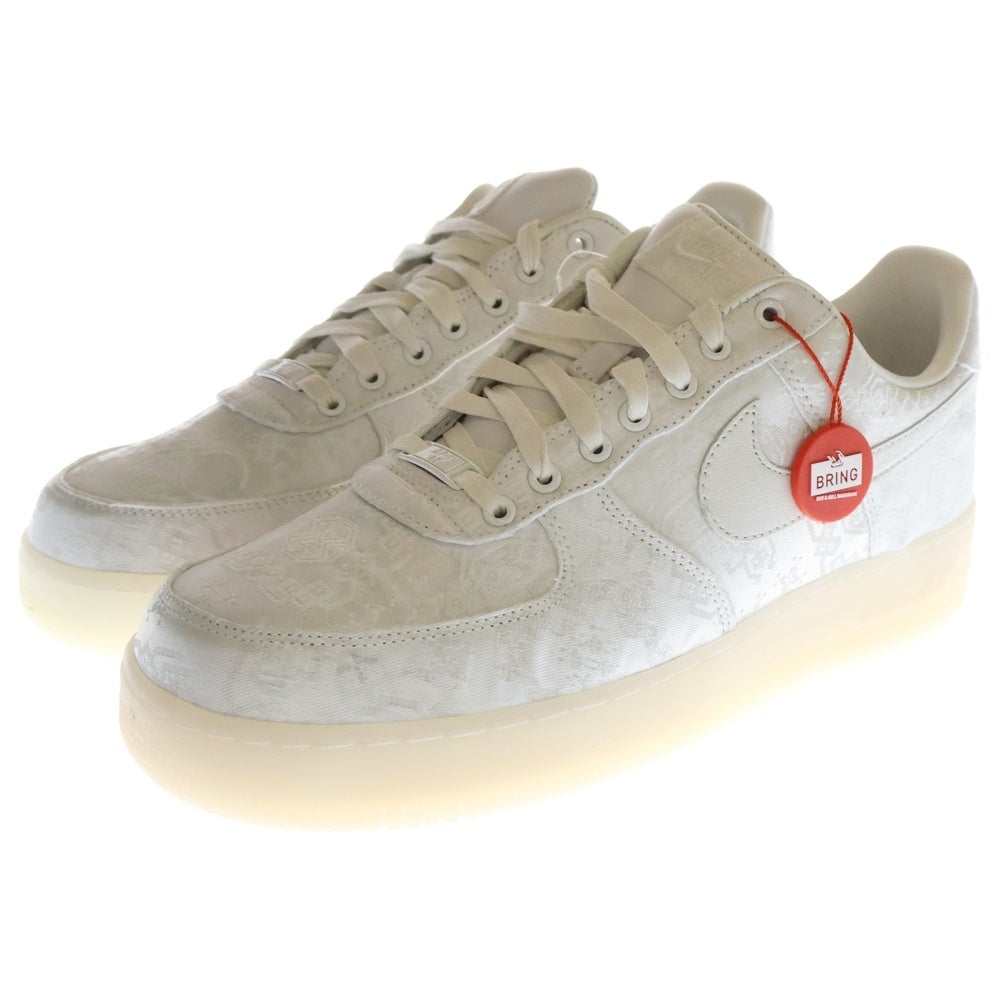 NIKE(ナイキ) ×CLOT Air Force 1 Low Premium Silk ×クロット エアフォース1 プレミアム シルク ローカットスニーカー ホワイト US11/29cm AO9286-100