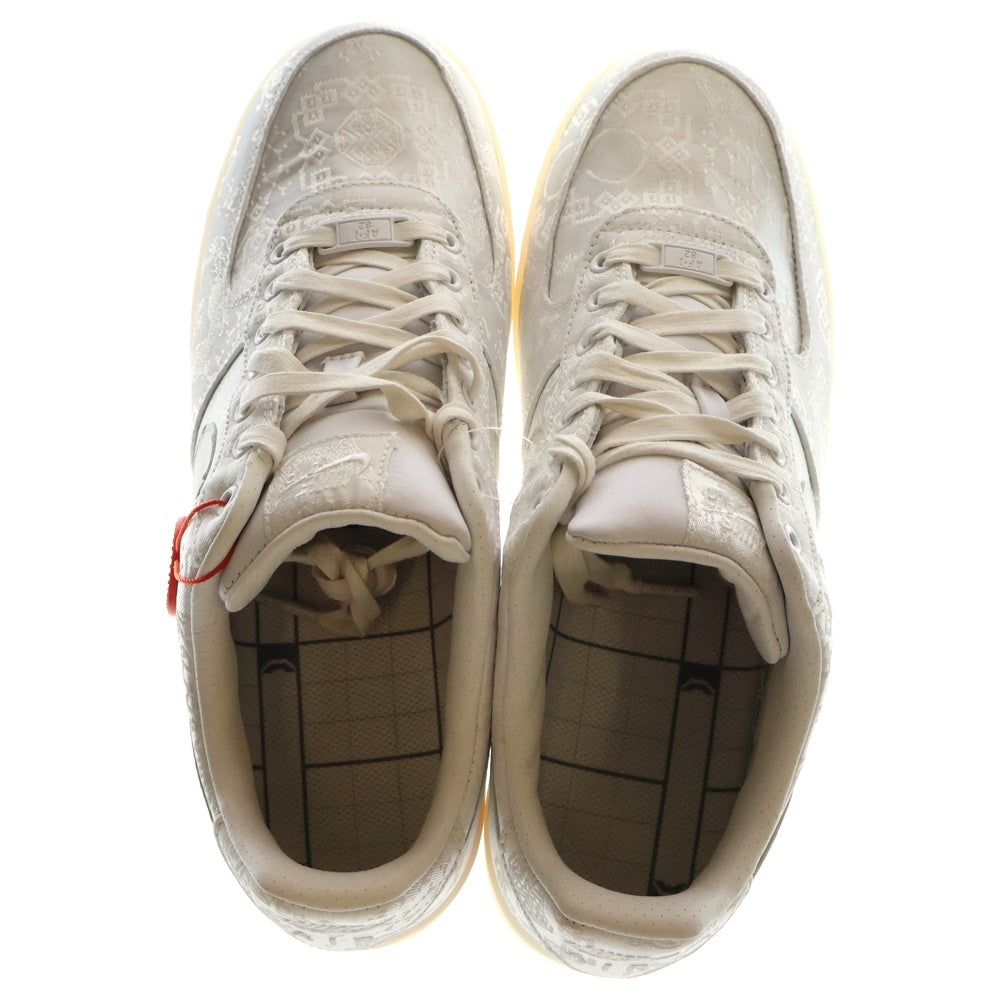 NIKE(ナイキ) ×CLOT Air Force 1 Low Premium Silk ×クロット エアフォース1 プレミアム シルク ローカットスニーカー ホワイト US11/29cm AO9286-100