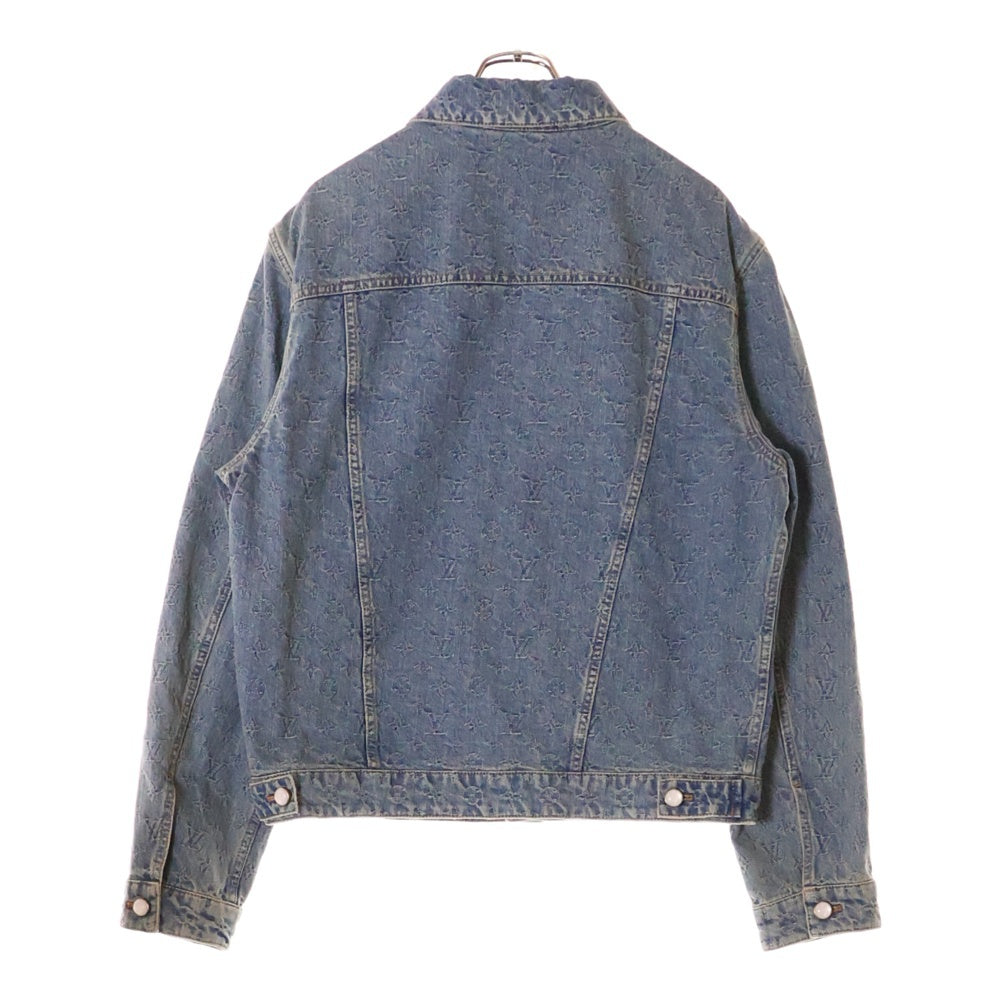 LOUIS VUITTON(ルイヴィトン) 25SS モノグラムパールボタン デニムジャケット ジャガード RM251Q UZD HRA79W インディゴ