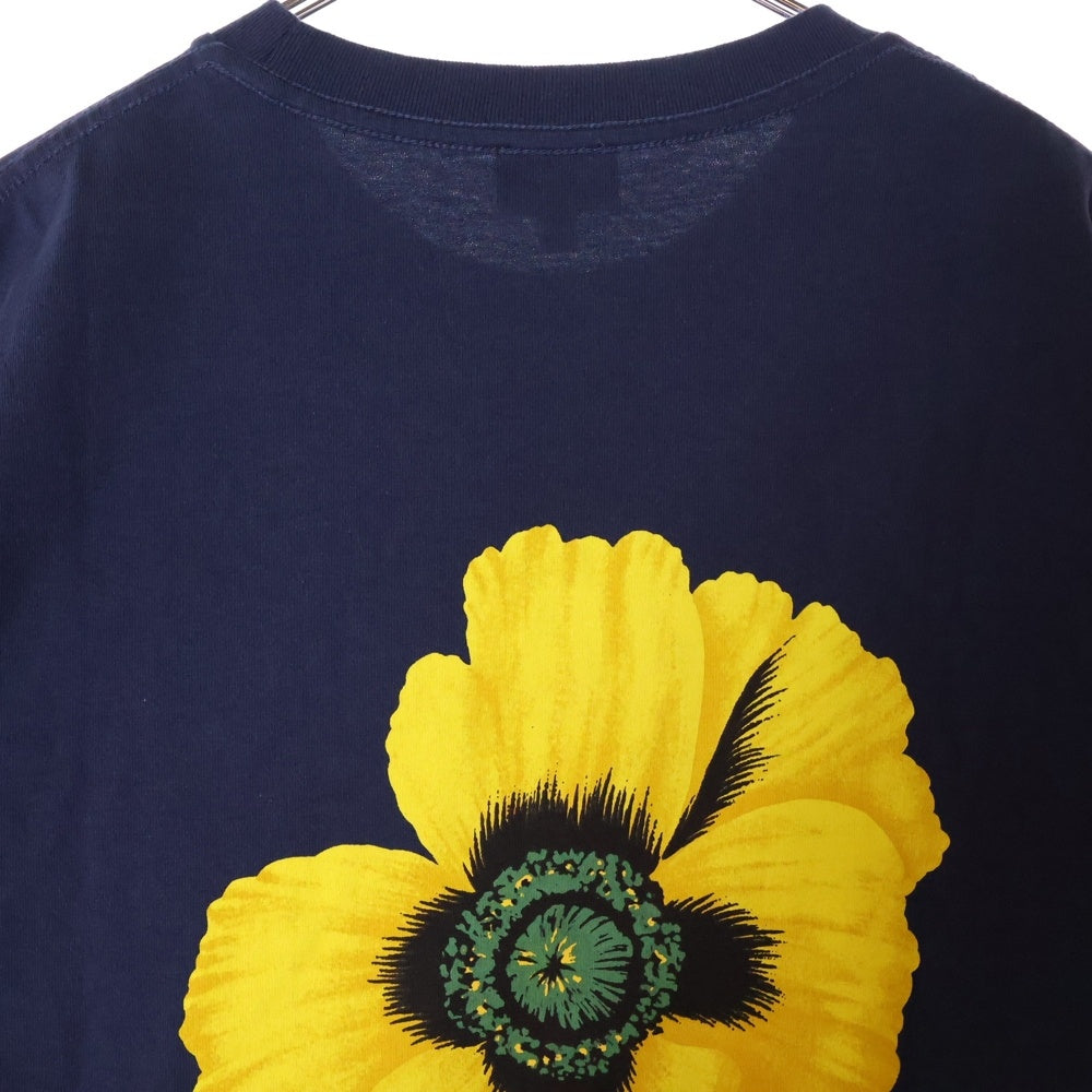 KENZO(ケンゾー) 花柄 グラフィックプリント 半袖Tシャツ FC55TS227CSL ネイビー