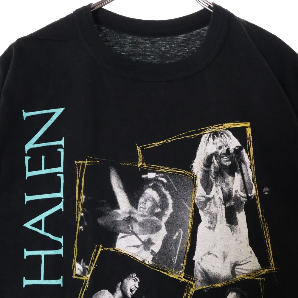 VINTAGE(ヴィンテージ) 80s VAN HALEN ヴァンヘイレン 1989World TOUR クルーネック半袖Tシャツ カットソー ブラック