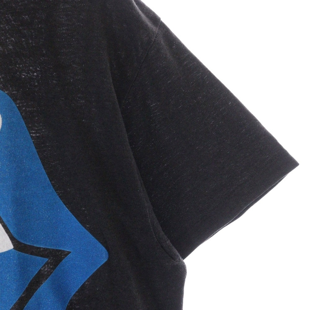 VINTAGE(ヴィンテージ) 80s ROLLING STONES ローリングストーンズ 1989 NORTH AMERICAN TOUR クルーネック半袖Tシャツ カットソー ブラック