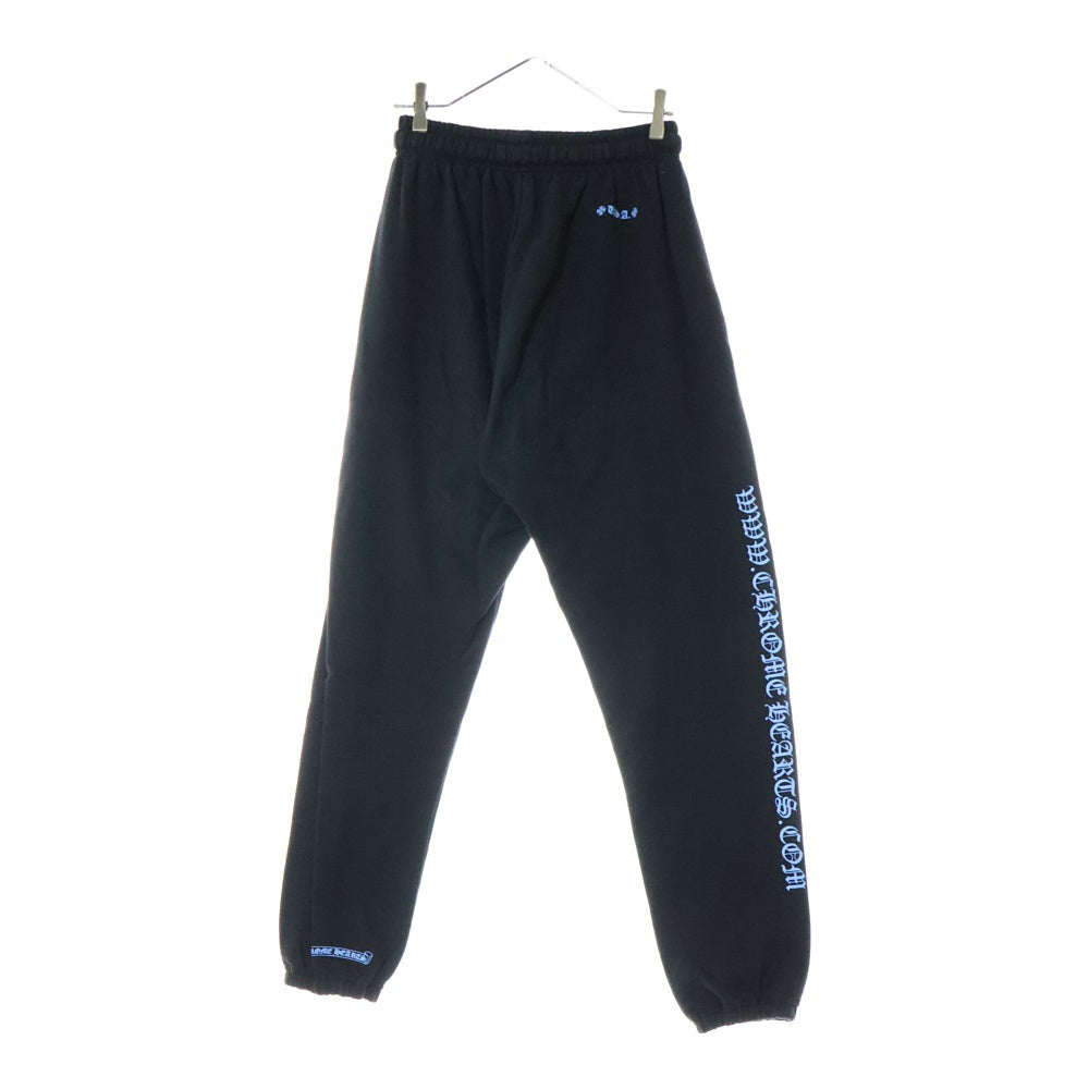 CHROME HEARTS(クロムハーツ) WWW.CHROMEHEARTS.COM HOODIE オンライン限定 ホースシュープリント スウェットパンツ ブラック/ブルー