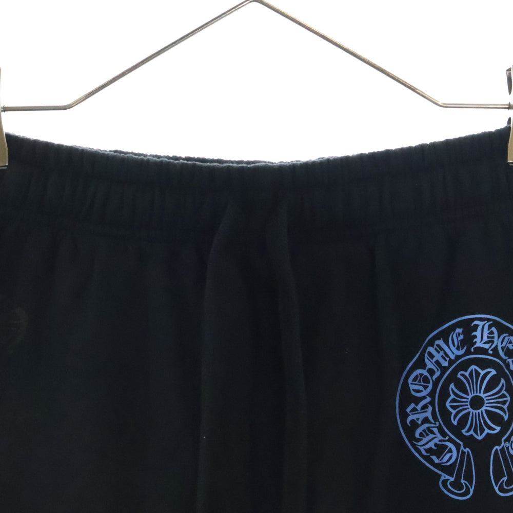 CHROME HEARTS(クロムハーツ) WWW.CHROMEHEARTS.COM HOODIE オンライン限定 ホースシュープリント スウェットパンツ ブラック/ブルー