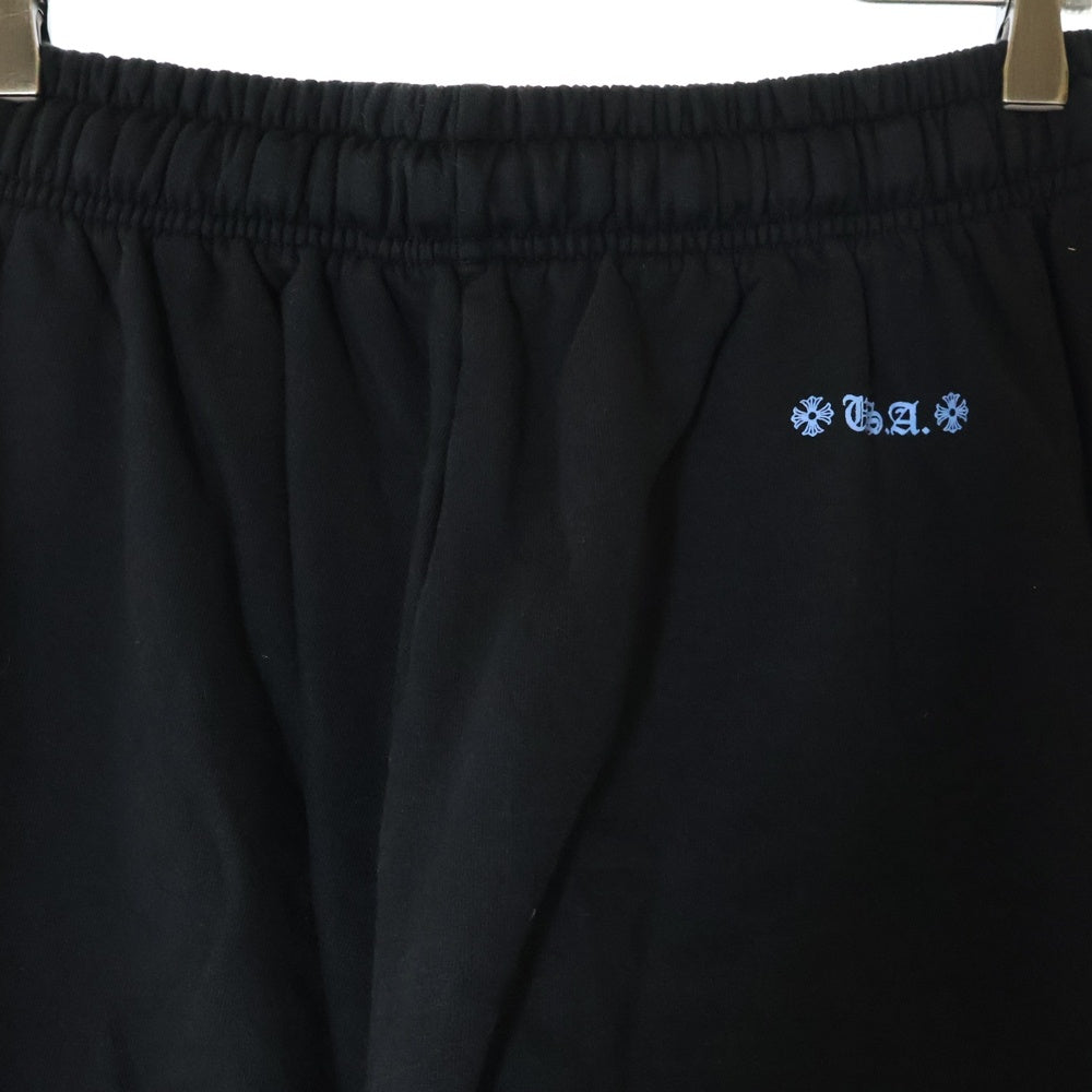 CHROME HEARTS(クロムハーツ) WWW.CHROMEHEARTS.COM HOODIE オンライン限定 ホースシュープリント スウェットパンツ ブラック/ブルー