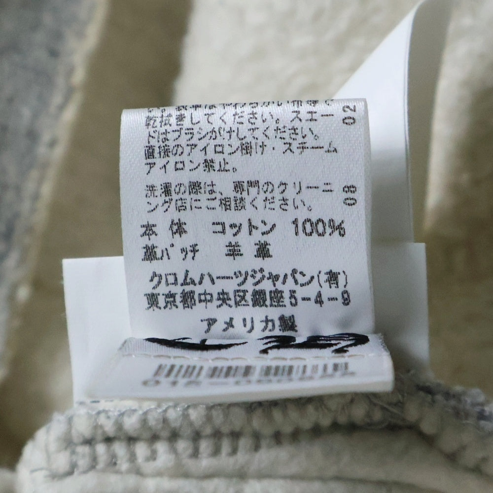 CHROME HEARTS(クロムハーツ) セメタリークロスパッチ サイドカット 半袖スウェットトレーナー グレー