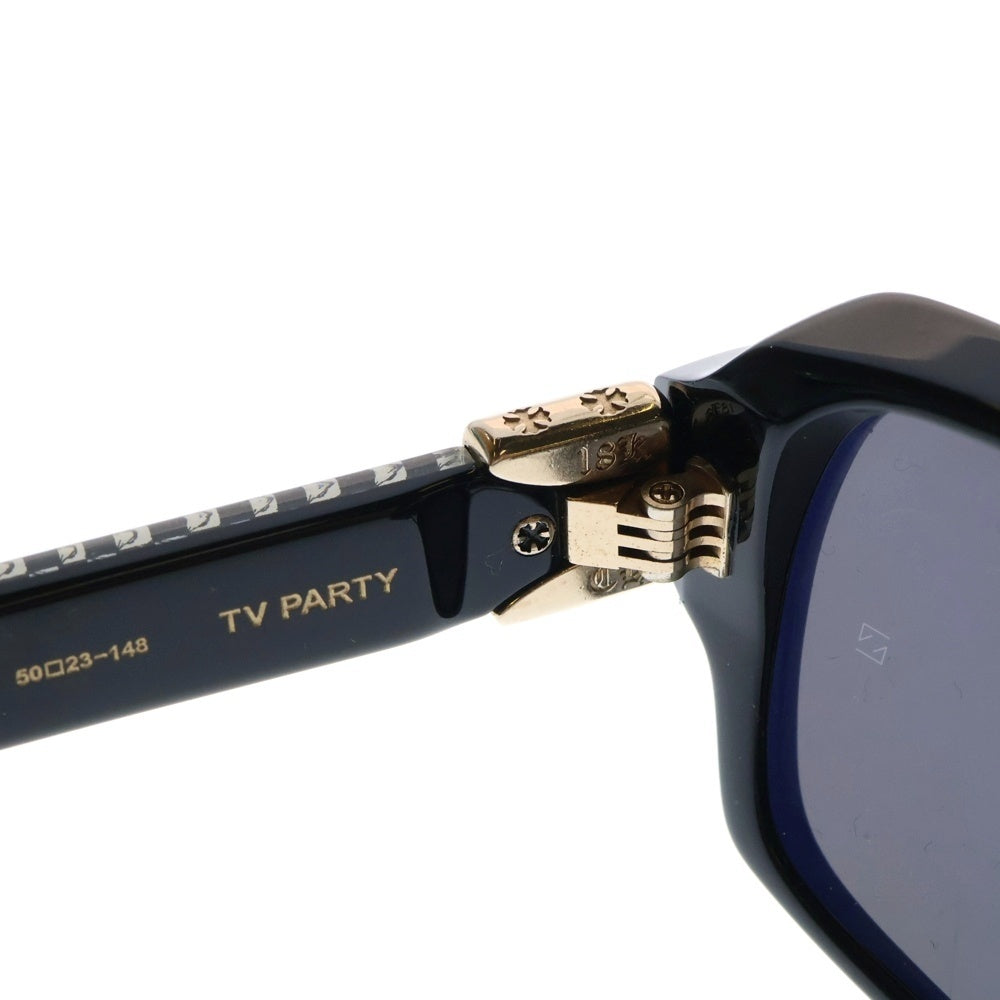 CHROME HEARTS(クロムハーツ) TV PARTY 99 EYES ダイステンプルサングラス アイウェア ブラック/ゴールド