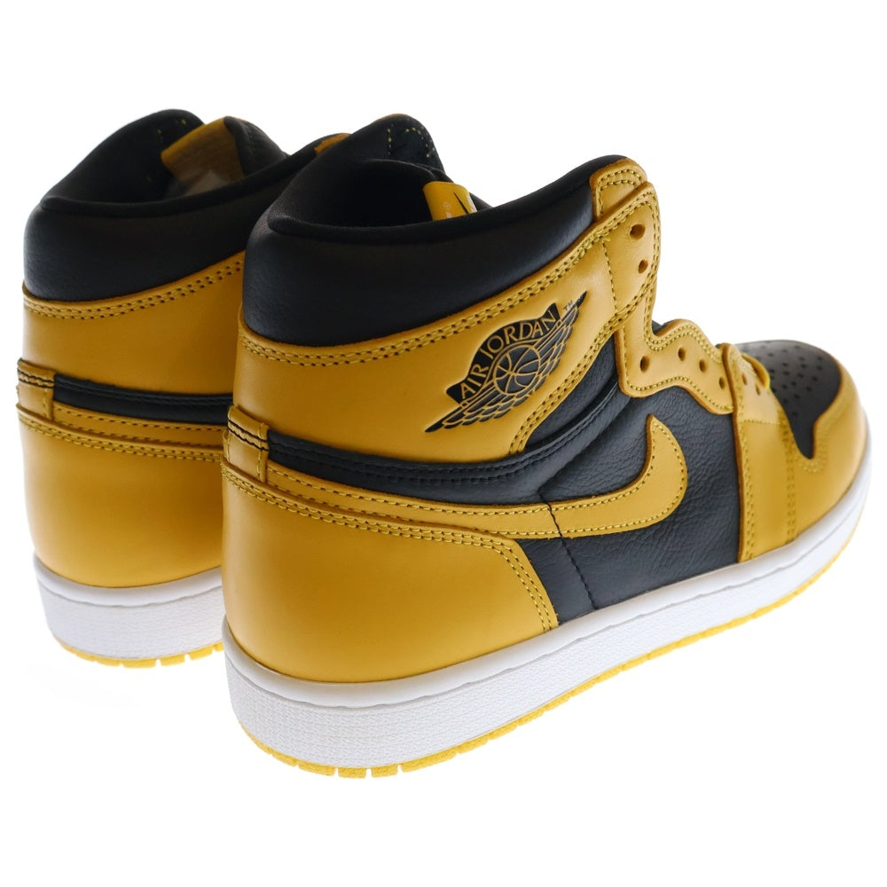 NIKE(ナイキ) Air Jordan 1 High OG Pollen エアジョーダン1 OG パラン ハイカットスニーカー ブラック/イエロー US9.5/27.5cm 555088-701