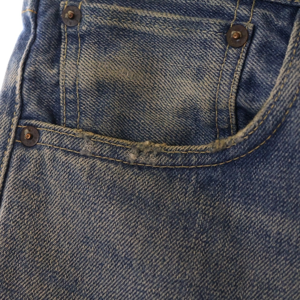 Levi's VINTAGE CLOTHING(リーバイス ビンテージ クロージング) ×fragment design 501本限定 501 ペイント加工 ストレートデニムパンツ インディゴ 55501-0068