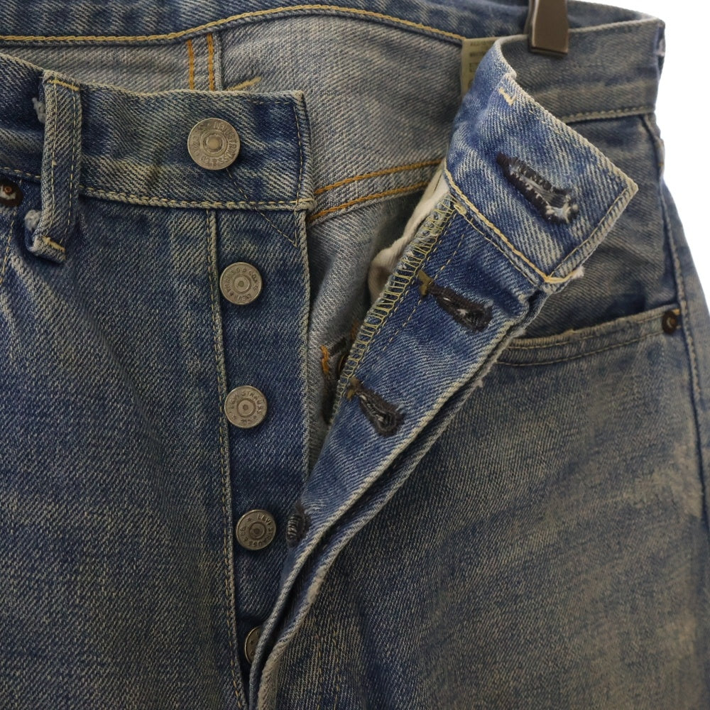 Levi's VINTAGE CLOTHING(リーバイス ビンテージ クロージング) ×fragment design 501本限定 501 ペイント加工 ストレートデニムパンツ インディゴ 55501-0068