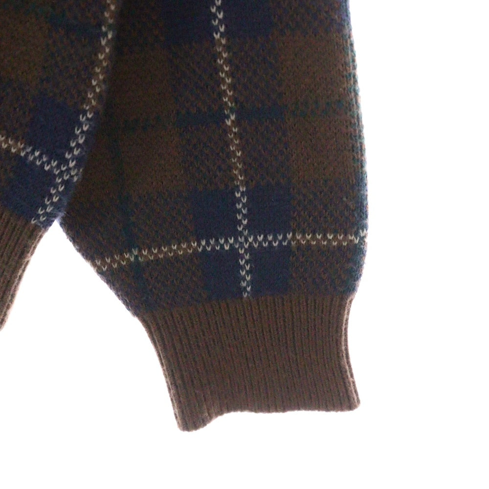 Mr.GENTLEMAN(ミスタージェントルマン) MIX PATTERN KNIT ミックスパターン切り替えニット マルチカラー MGR-KN17