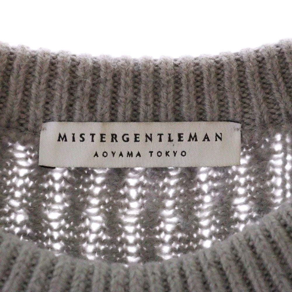Mr.GENTLEMAN(ミスタージェントルマン) MIX PATTERN KNIT ミックスパターン切り替えニット マルチカラー MGR-KN17