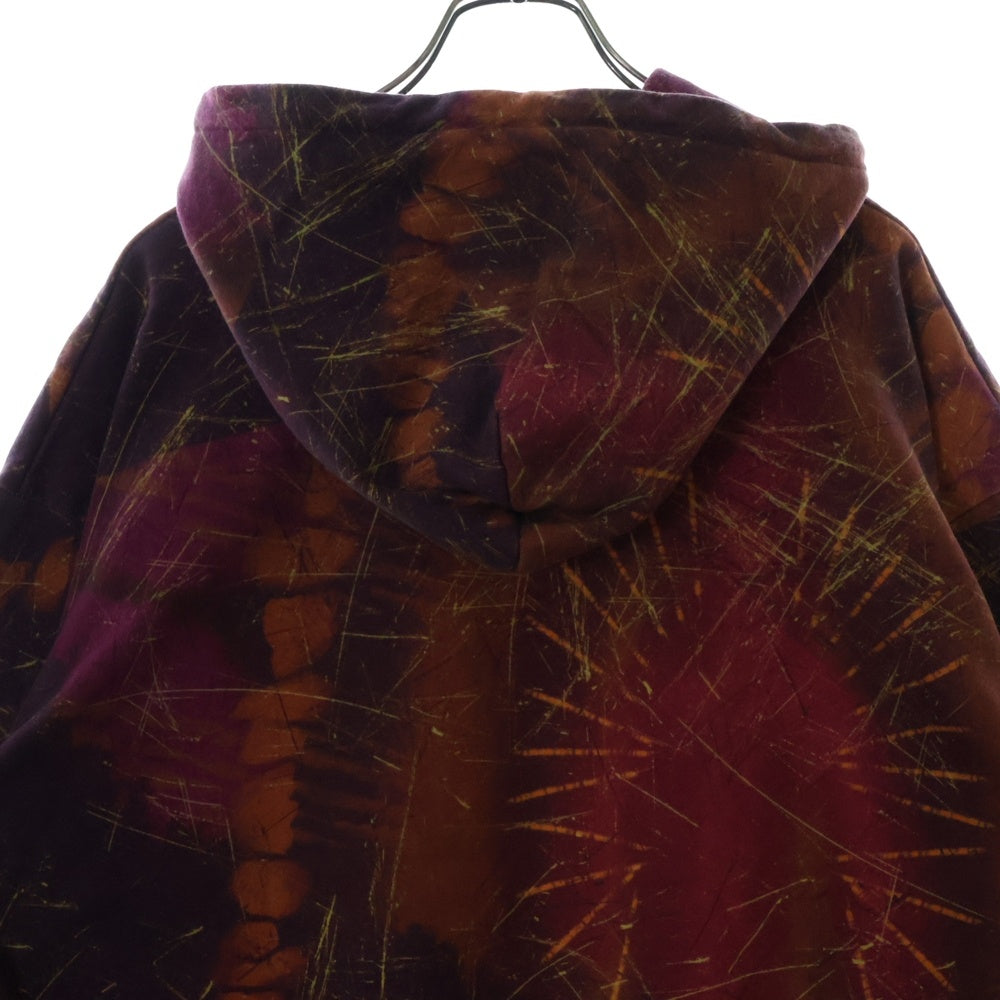 SALUTE(サルーテ) CACTUS PRINTER HOODIE サボテンプリント 総柄プルオーバーパーカー レッド