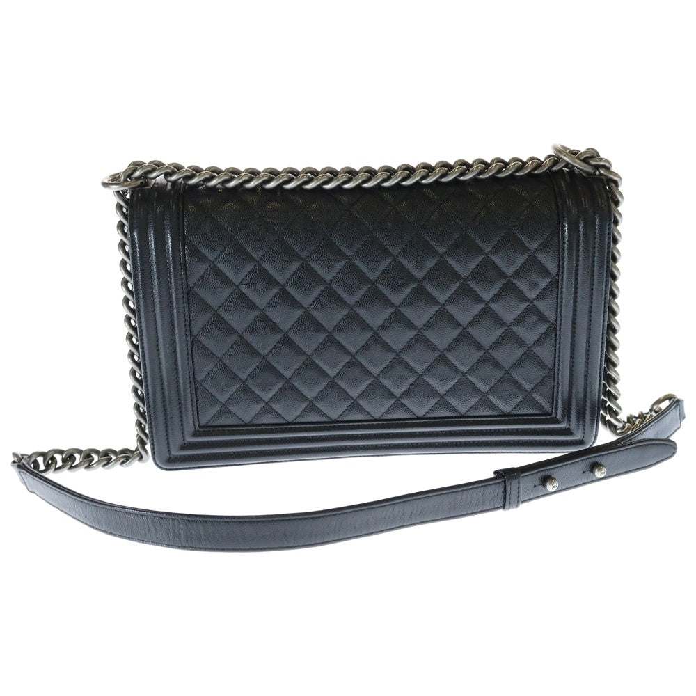CHANEL(シャネル) ボーイシャネル28 ココマーク キャビアスキン チェーンショルダーバッグ A92193