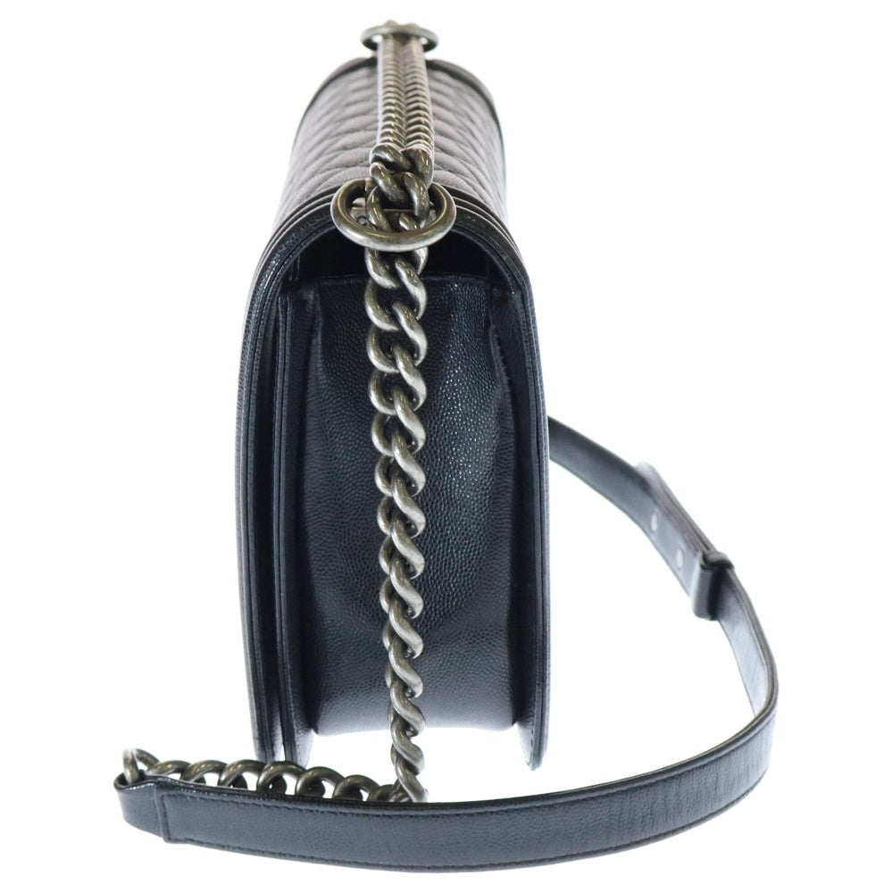CHANEL(シャネル) ボーイシャネル28 ココマーク キャビアスキン チェーンショルダーバッグ A92193
