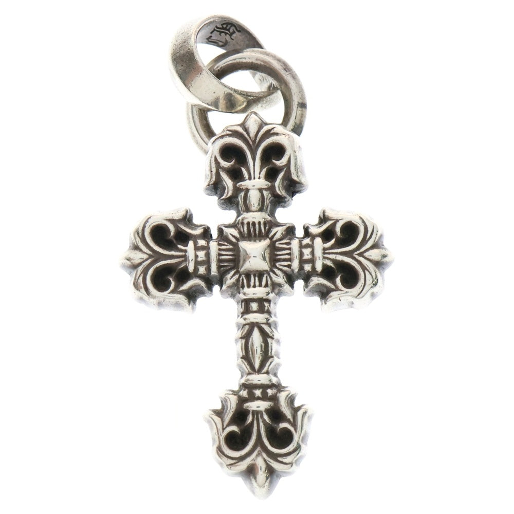 CHROME HEARTS(クロムハーツ) FILIG CROSS-XSM W BALE フィリグリークロスXSベイル wベイル ネックレストップ シルバー BCA262