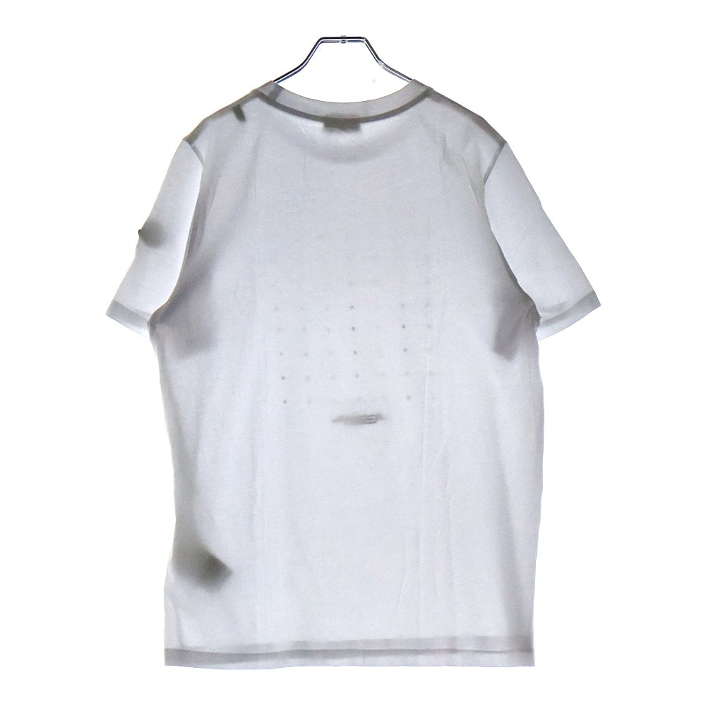 MONCLER(モンクレール) SS T-SHIRT 袖ロゴワッペン クルーネック半袖Tシャツカットソー ホワイト H20918C00022 829H8