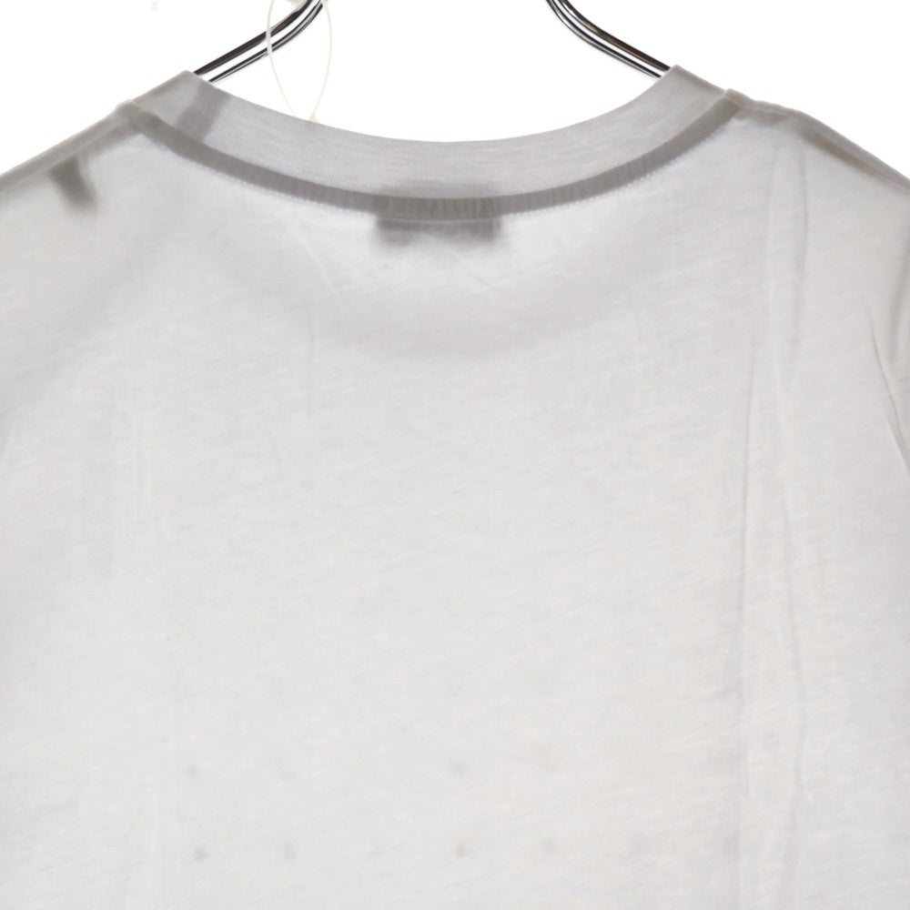 MONCLER(モンクレール) SS T-SHIRT 袖ロゴワッペン クルーネック半袖Tシャツカットソー ホワイト H20918C00022 829H8