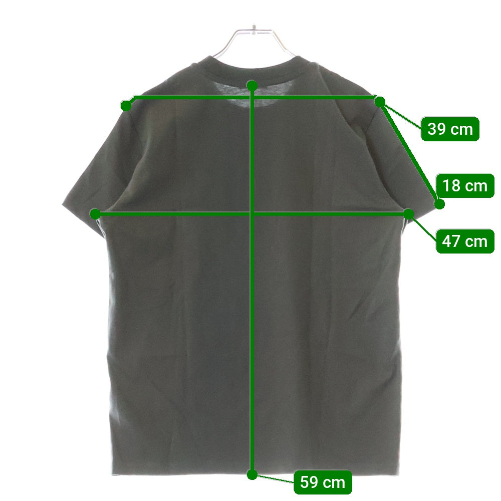 MONCLER(モンクレール) MAGLIA MANICHE CORTE SS T-SHIRT フロントプリント クルーネック半袖Tシャツカットソー グレー I10938C00016 829HP