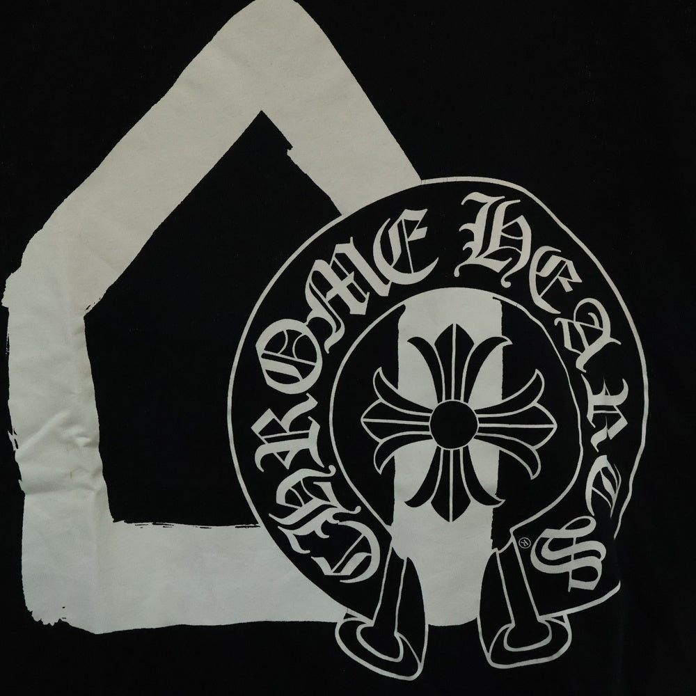 CHROME HEARTS(クロムハーツ) 12SS ×COMME des GARCONS DOVER STREET MARKET ZI-T002 ×コムデギャルソン ホースシュープリント クルーネック半袖Tシャツカットソー ブラック