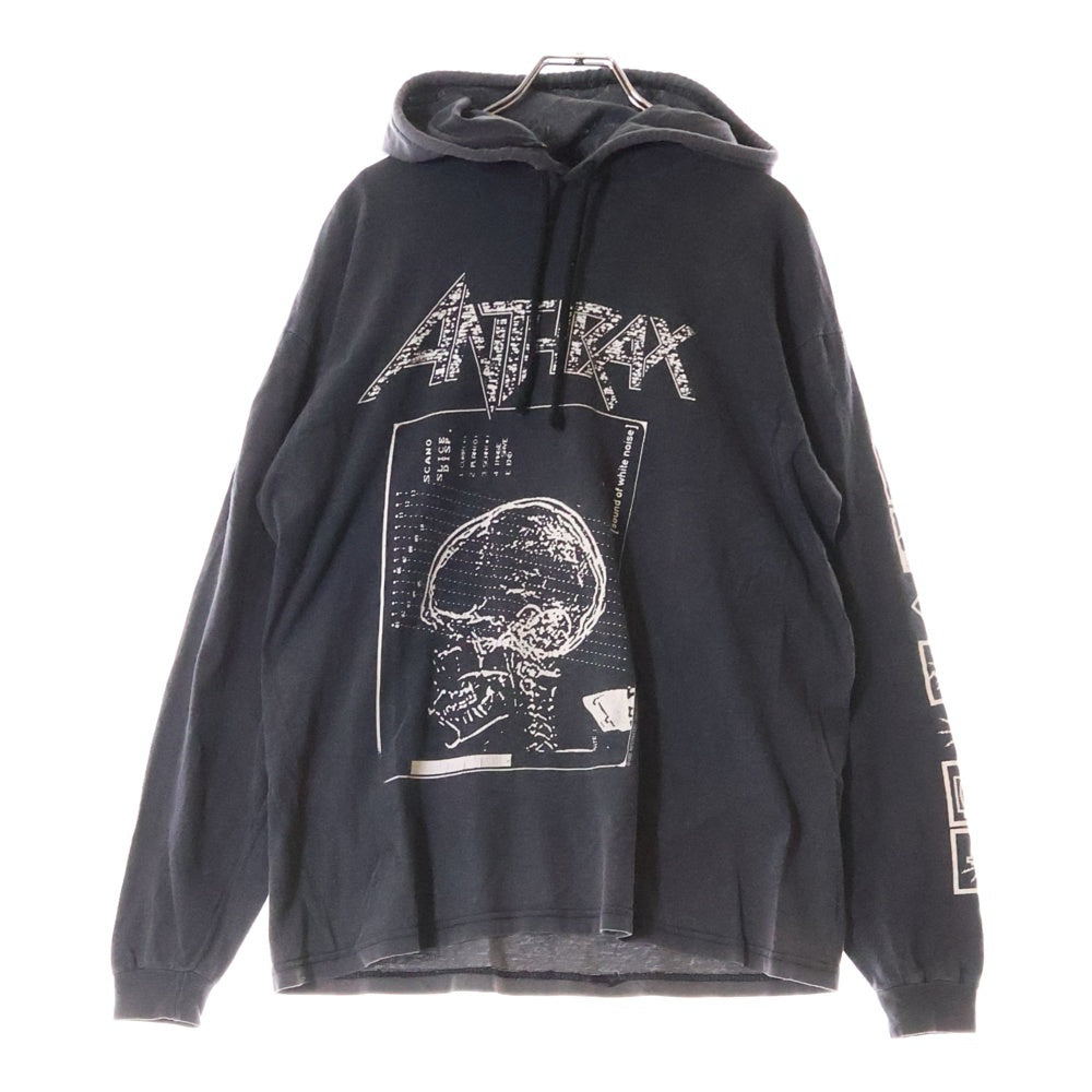 VINTAGE(ヴィンテージ) ANTHRAX SOUND OF WHITE NOISE アンスラックス サウンドオブホワイトノイズ プルオーバーパーカー スウェット グレー