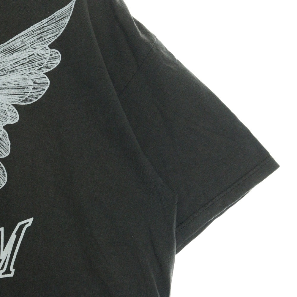 VINTAGE(ヴィンテージ) SWARRRM フロントプリント クルーネック半袖Tシャツカットソー ブラウン