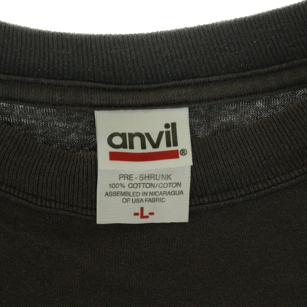VINTAGE(ヴィンテージ) SWARRRM フロントプリント クルーネック半袖Tシャツカットソー ブラウン