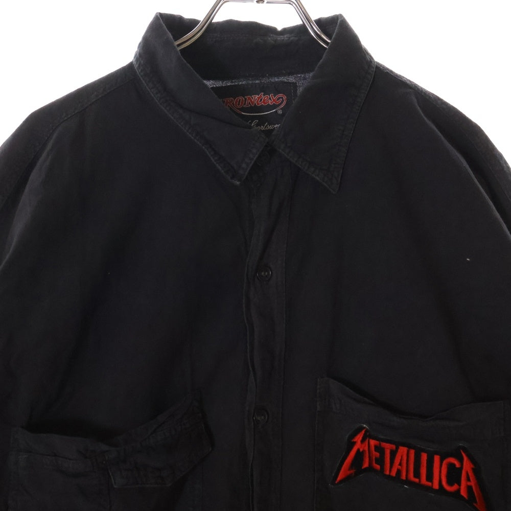 VINTAGE(ヴィンテージ) 90s METALLICA PASHEAD メタリカ パスヘッド 長袖ボタンワークシャツ ブラック