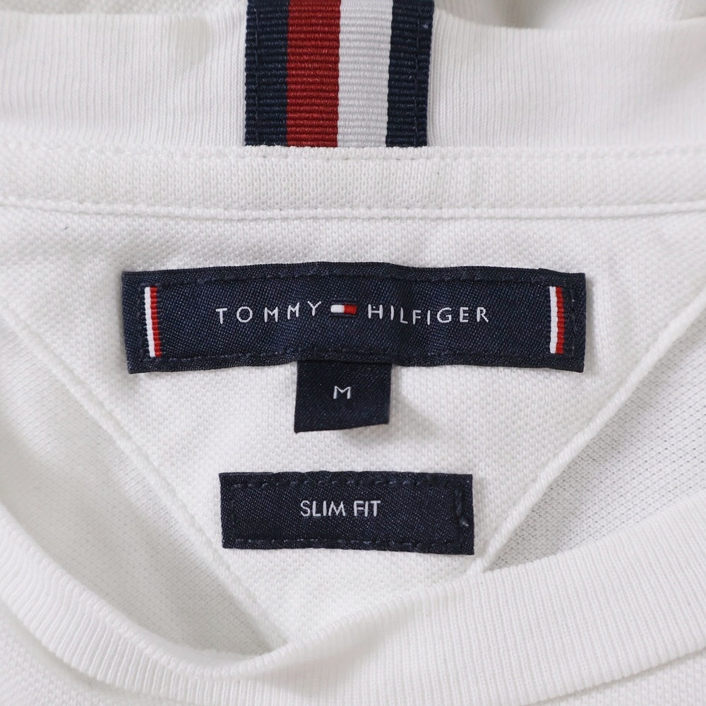 TOMMY HILFIGER(トミーヒルフィガー) ピケフラッグカフTシャツ ホワイト MW30039
