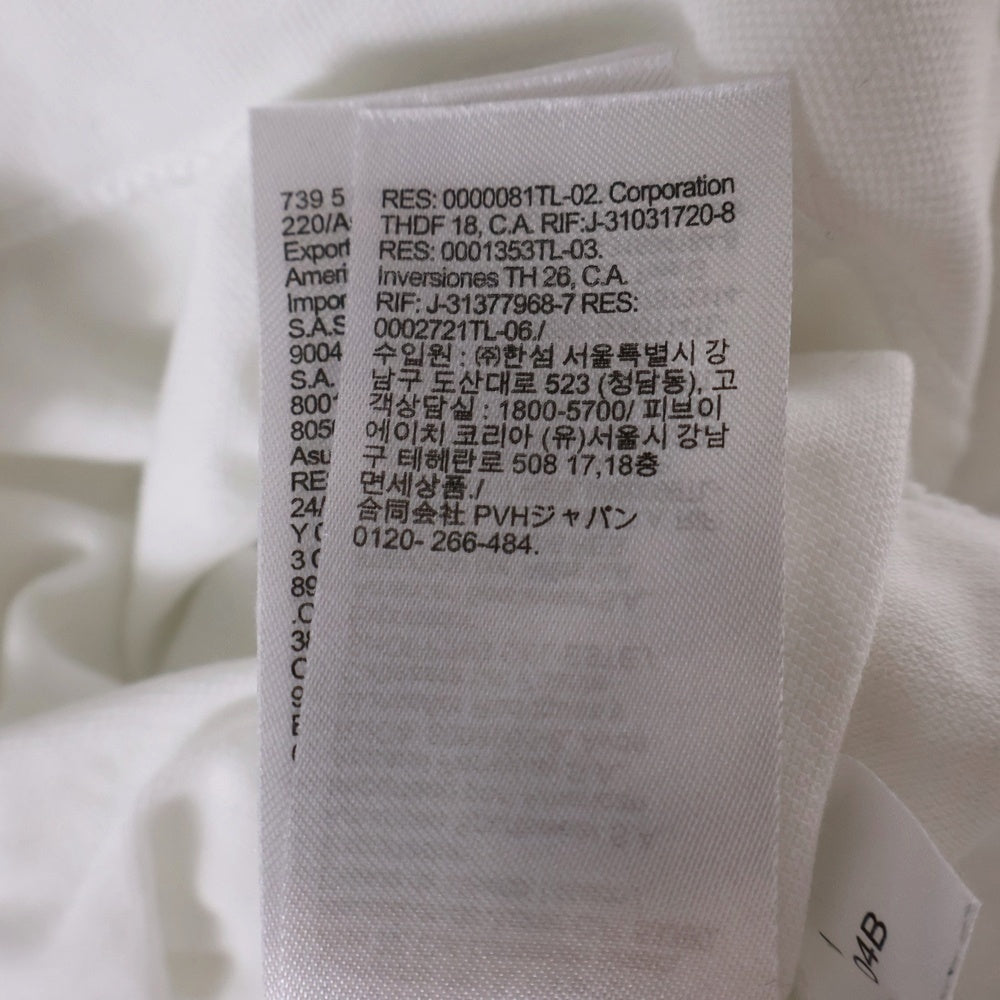 TOMMY HILFIGER(トミーヒルフィガー) ピケフラッグカフTシャツ ホワイト MW30039