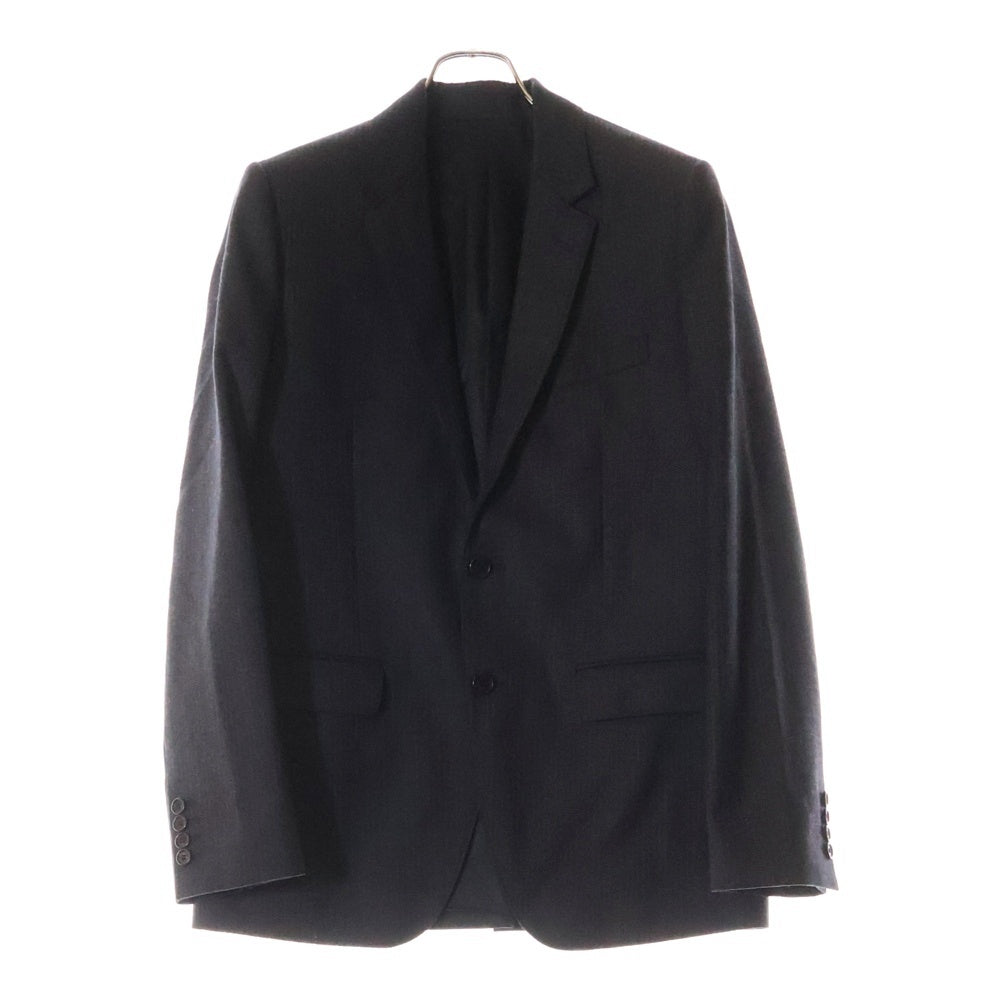 CELINE(セリーヌ) Striped Rectangle Jacket ストライプ レクタングル ウール ジャケット ブラック/グレー 2V096461K