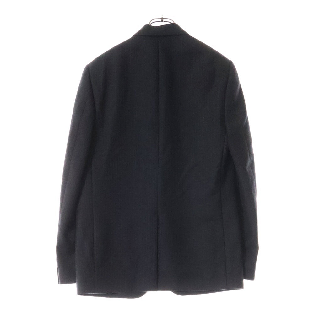 CELINE(セリーヌ) Striped Rectangle Jacket ストライプ レクタングル ウール ジャケット ブラック/グレー 2V096461K