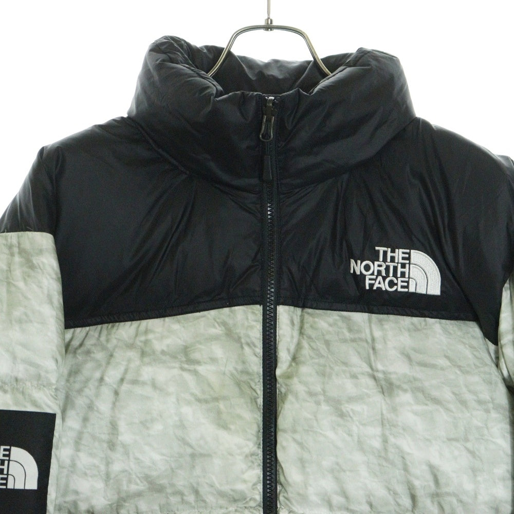 SUPREME(シュプリーム) 19AW ×THE NORTH FACE Paper Print Nuptse Jacket ザ ノースフェイス ペーパープリント ヌプシ ナイロン ダウンジャケット ブラック/グレー ND91806I