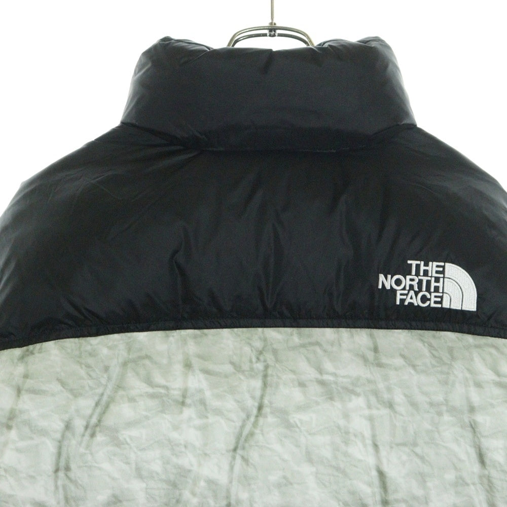 SUPREME(シュプリーム) 19AW ×THE NORTH FACE Paper Print Nuptse Jacket ザ ノースフェイス ペーパープリント ヌプシ ナイロン ダウンジャケット ブラック/グレー ND91806I