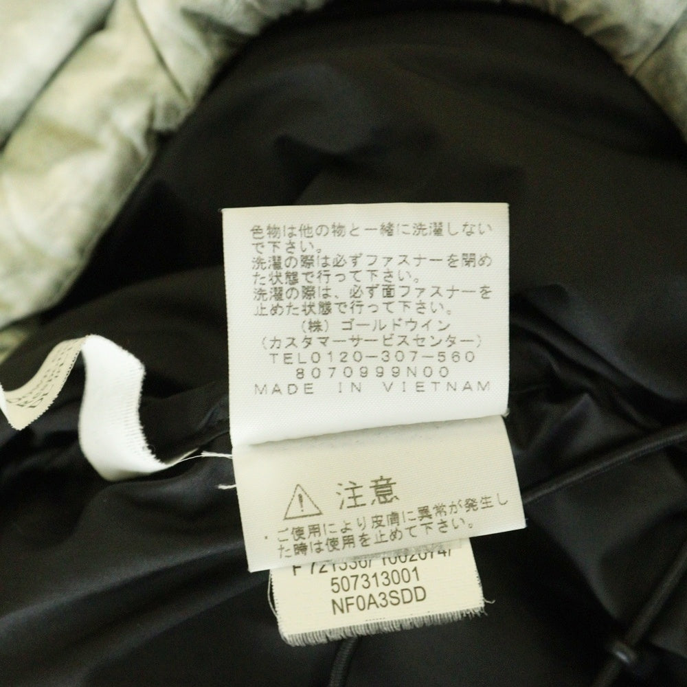 SUPREME(シュプリーム) 19AW ×THE NORTH FACE Paper Print Nuptse Jacket ザ ノースフェイス ペーパープリント ヌプシ ナイロン ダウンジャケット ブラック/グレー ND91806I
